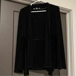 Jones Studio Open Front Black Cardigan